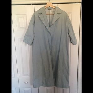 Cos Light Blue Denim Trench